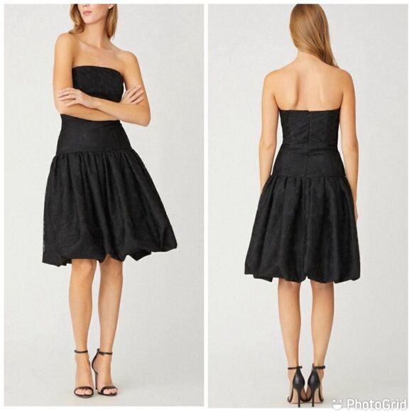 Shoshanna Dresses & Skirts - New Shoshanna Amica Strapless Jacquard Bubble Mini Dress